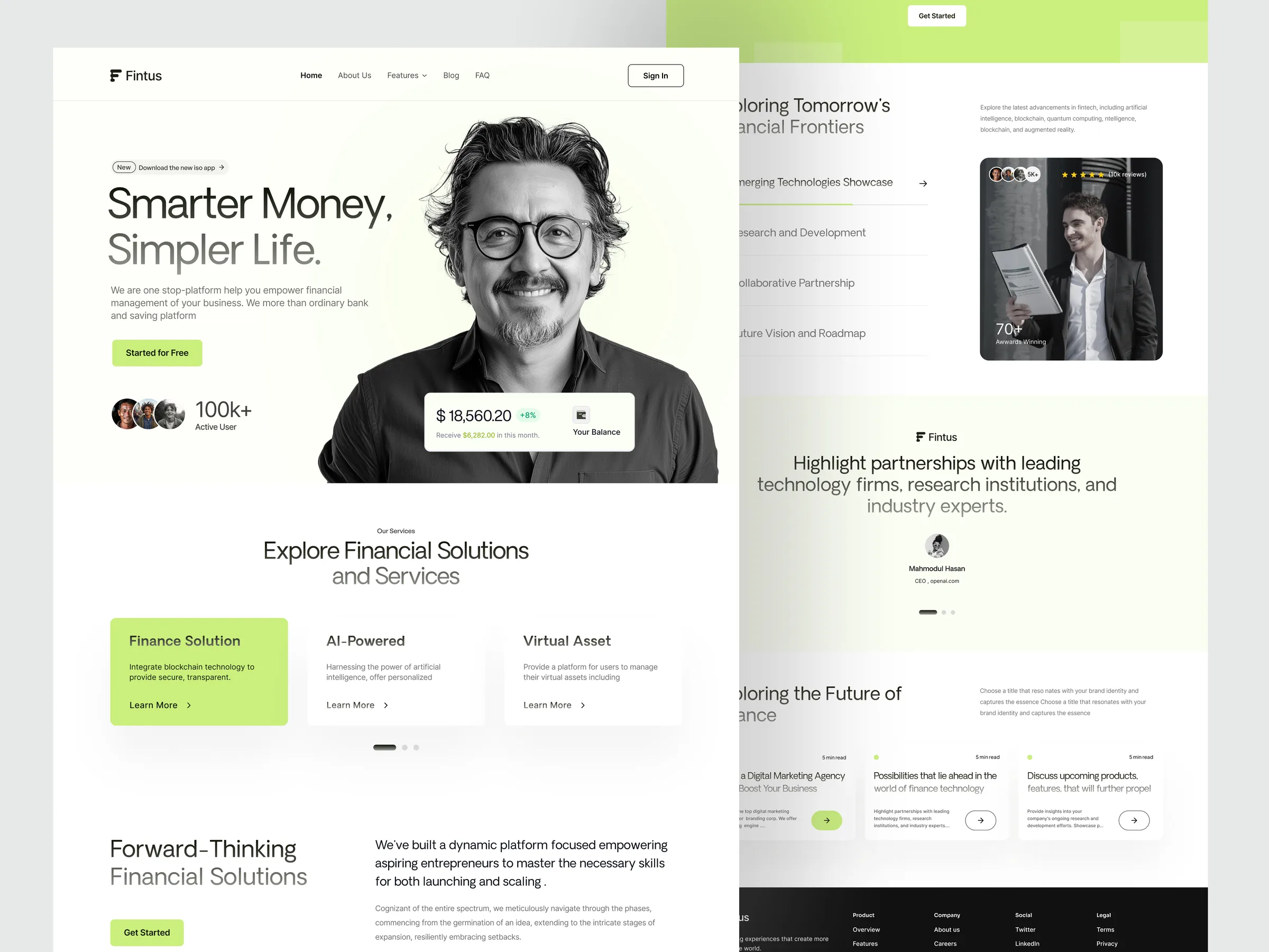 Landing page