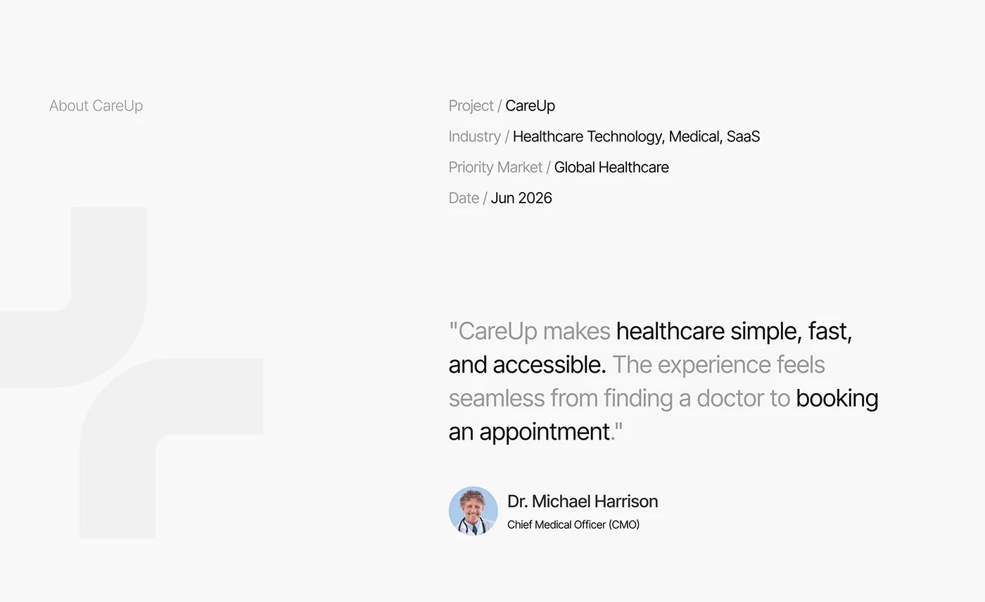 CareUp, presentation slide 2 of 26