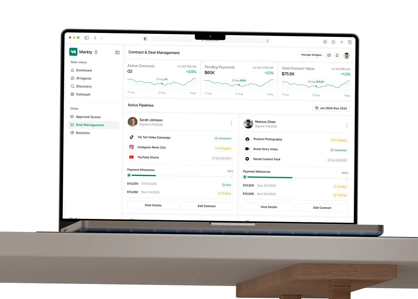 Markly: An AI influencer marketing platform