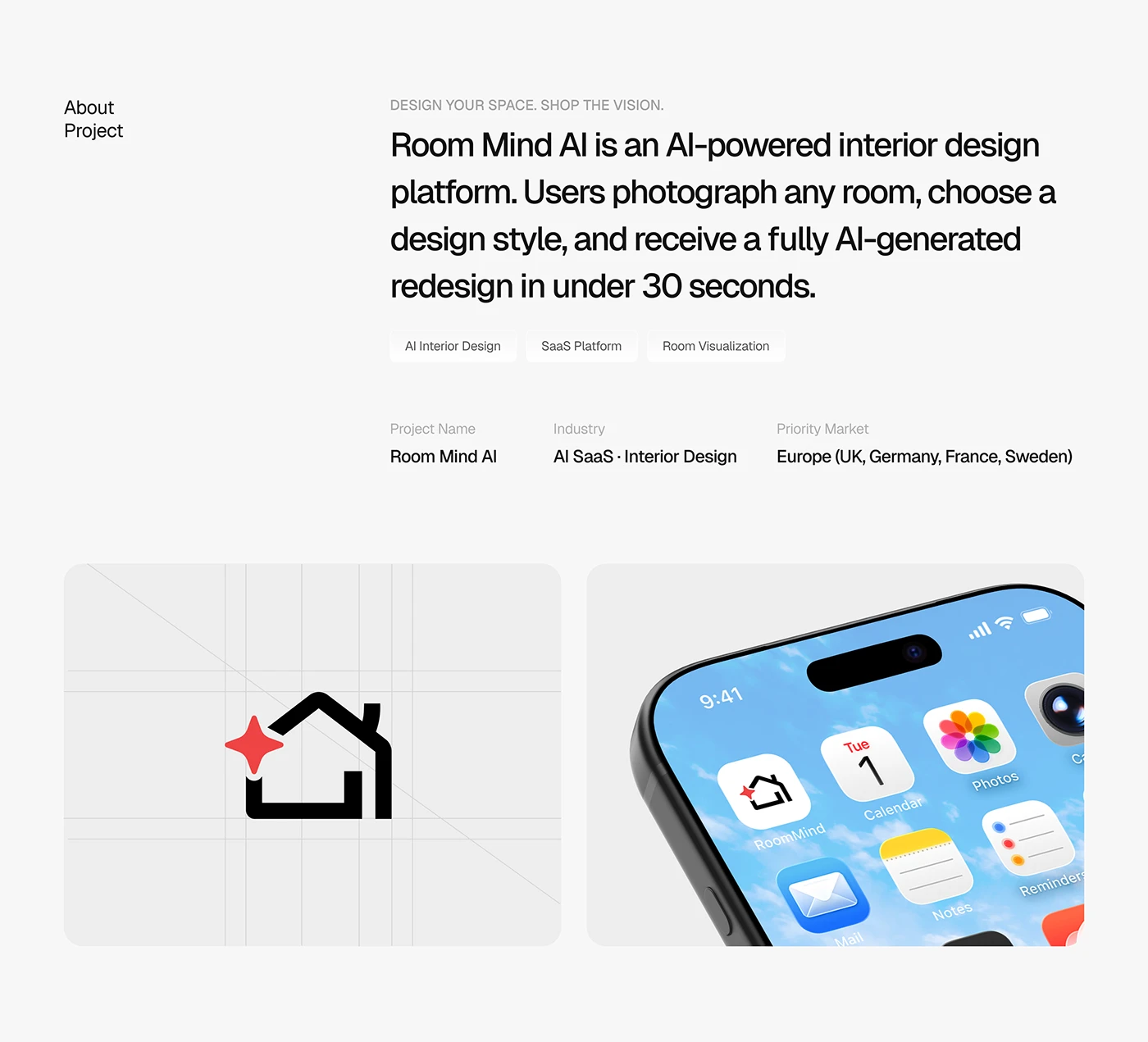 RoomMind AI, presentation slide 2 of 17