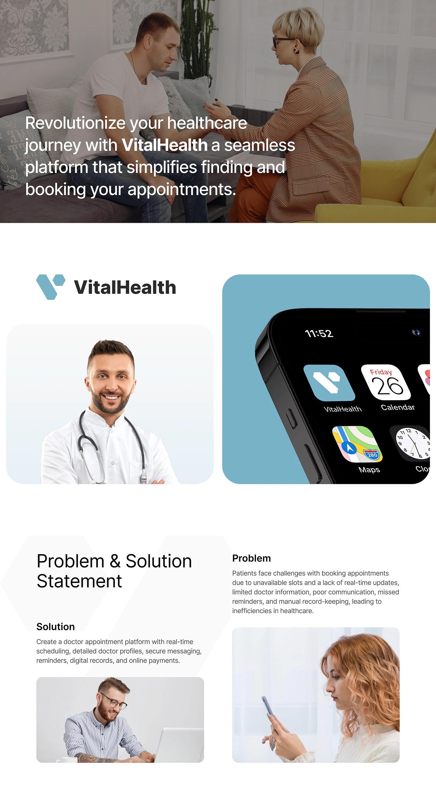 VitalHealth, presentation slide 4 of 13