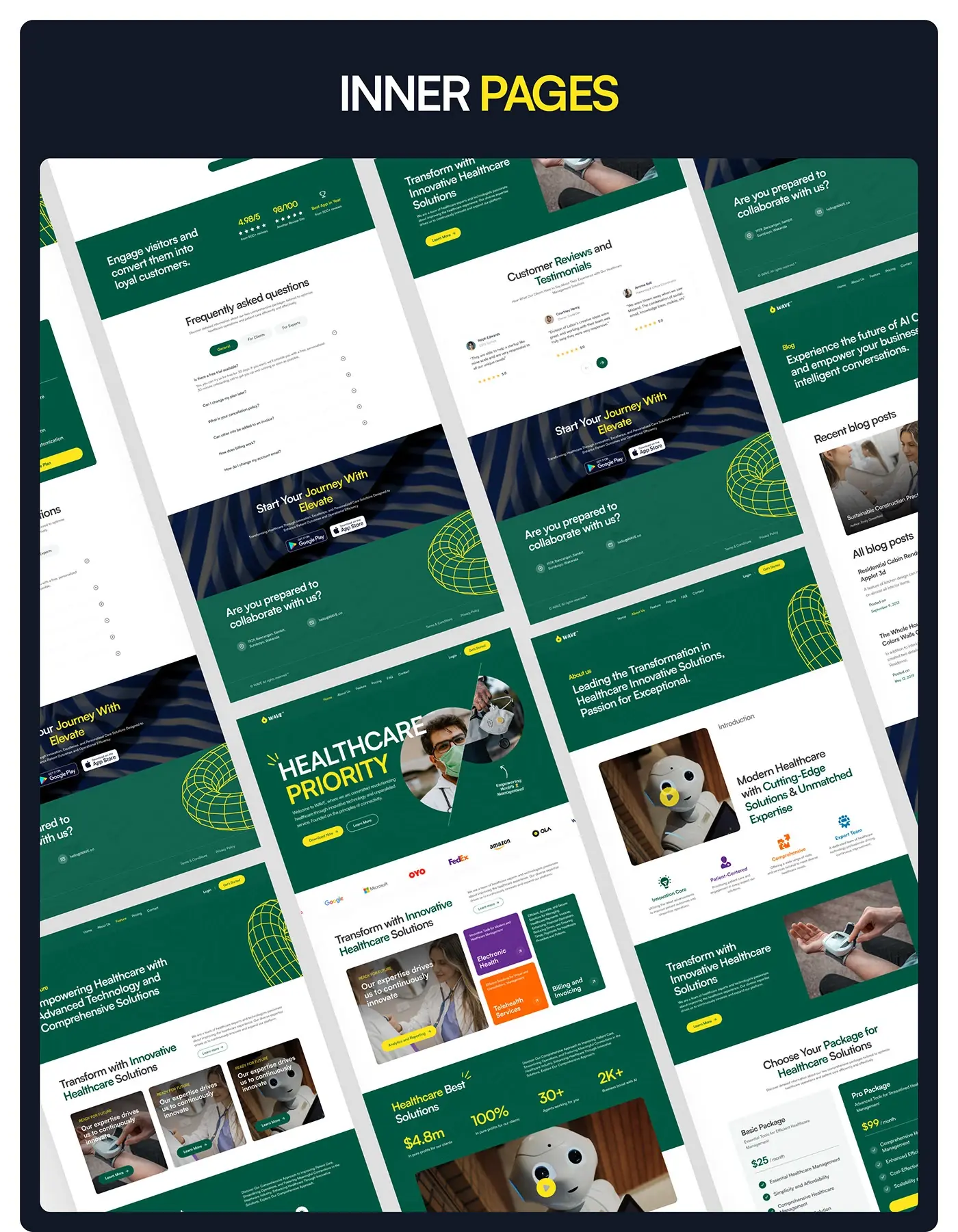 From my work: Wave, a Webflow website for a medical software SaaS, designed by my team.