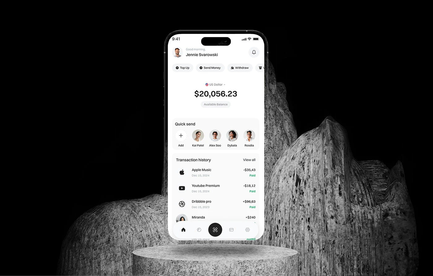 ZenPay: A mobile wallet for sending, receiving and tracking money