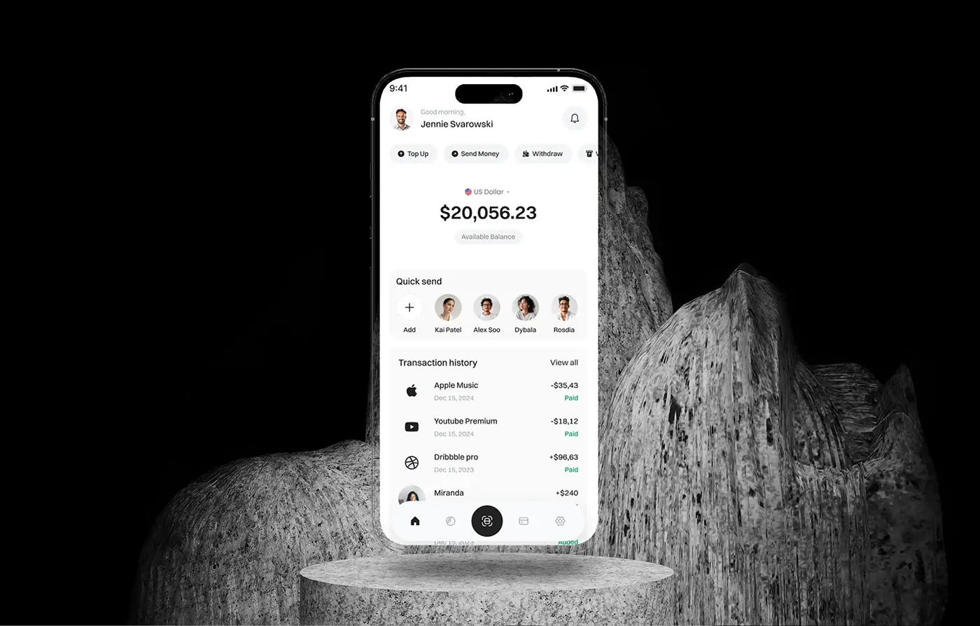 ZenPay: A mobile wallet for sending, receiving and tracking money