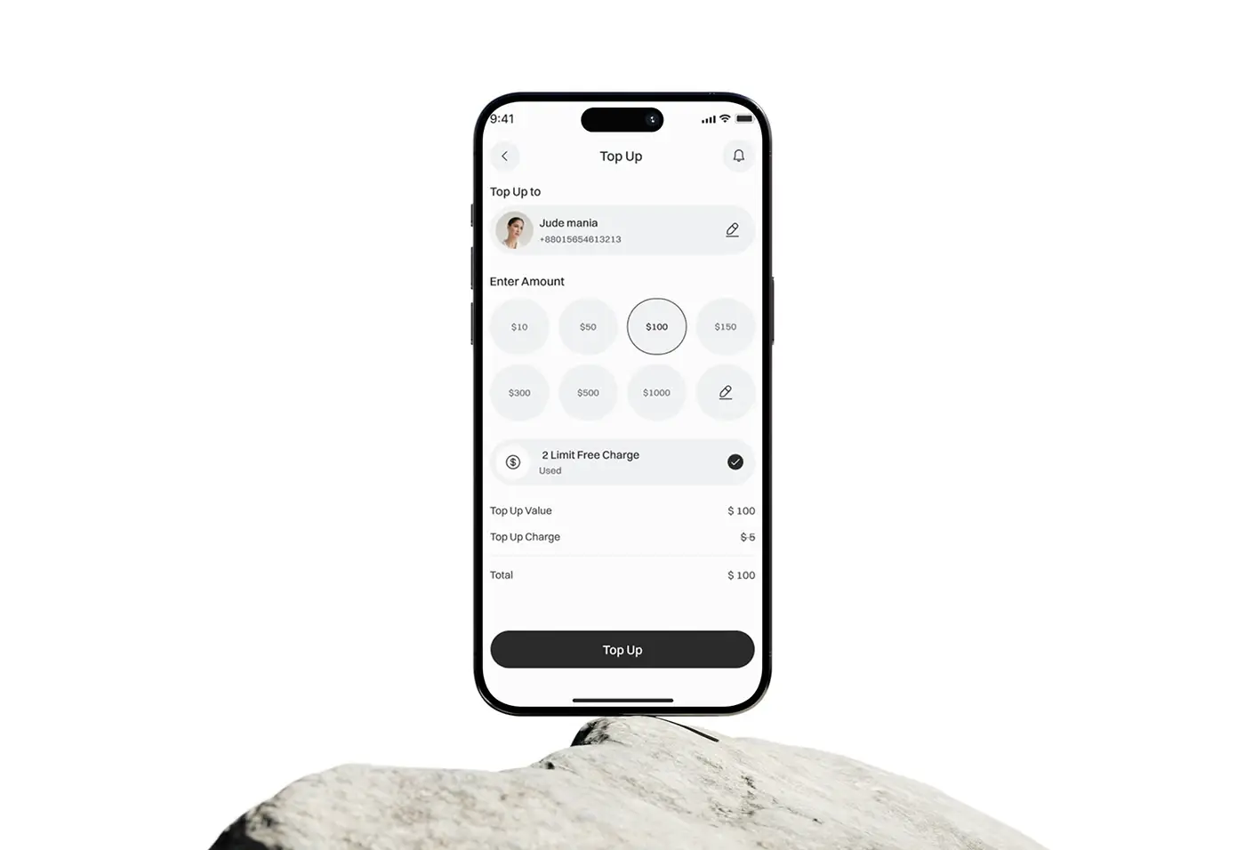Fintech in DIFC: a screen from a product I designed