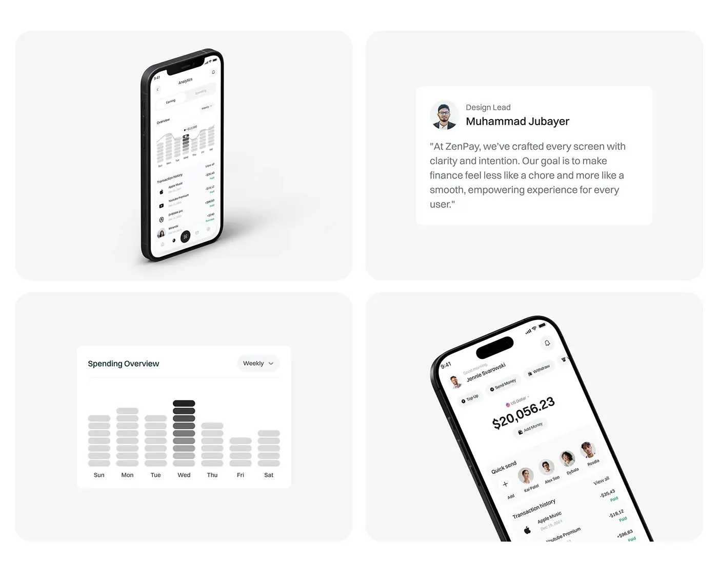 Fintech and payments: a screen from a product I designed